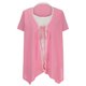 thumbnail image 4 of Top de dos piezas falso de cuello redondo de manga corta sexy casual de moda para mujer Fridja ghk2763, 4 of 5