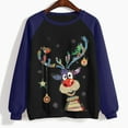 thumbnail image 3 of 2023 Chandail en Molleton de Noël pour Femmes en Liquidation Col Rond Mode Décontractée Manches Longues Imprimé de Noël Chandail en Molleton Blouse, 3 of 3