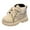 Beige, variant on CAICJ98 Kids Ankle Boots Boys Girls Lace-Up Comfort Work Boots Outdoor Combat Boots Toddler Girl Beige,8.5(Toddler/Little Kid)