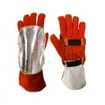 thumbnail image 2 of Aluminized Back Welding Hand Pad Fireproof Gloves Pad for Welder Furnace Metal Smelting Welding, 2 of 7