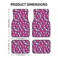 thumbnail image 2 of Sikiie Vintage Vinyl Record Car Foot Mat Set of 4 Pieces Basics Universal Fit Rubber Carpet Floor Mats For Car SUV Van & Truck, 26.8"L x 17.3"W (Front), 13"L x 17.3"W(Rear), 2 of 6