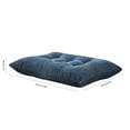 thumbnail image 4 of Taotanxi Rectangle Stool Cushion with Four Straps Soft Cotton Fabric Barstools Cushions with Ties,13.8 x 9.4 inch (Navy Blue), 4 of 8