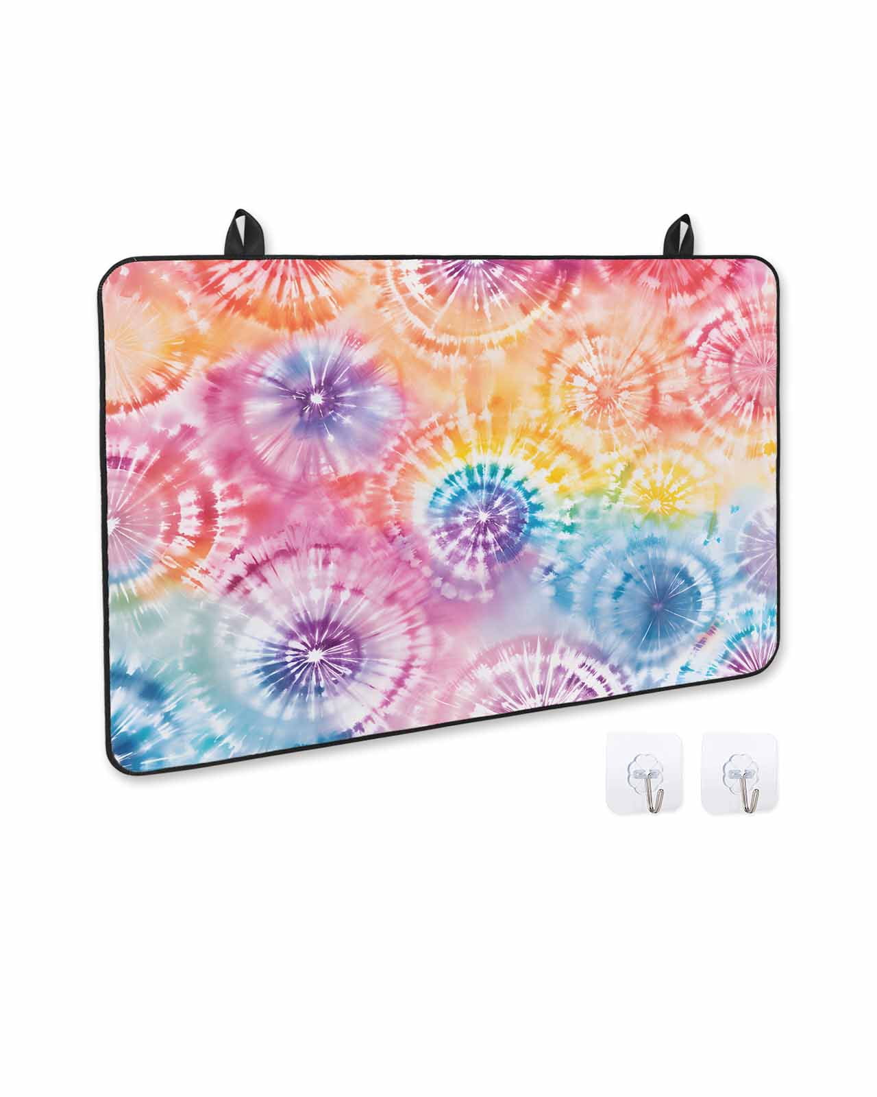 nqOlkjepod Large Induction Cooktop Protector Mat 36"x21", Colorful Stove Top Covers for Electric Stove, Ethnic Modern Abstract Geometric Decorative Stove Burner Cover Mats, Glass Top Stove Cover