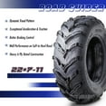 thumbnail image 2 of One ATV Mud Tires 22x7-11 22X7X11 6PR for Honda Recon 250 Suzuki Ozark 250, 2 of 9