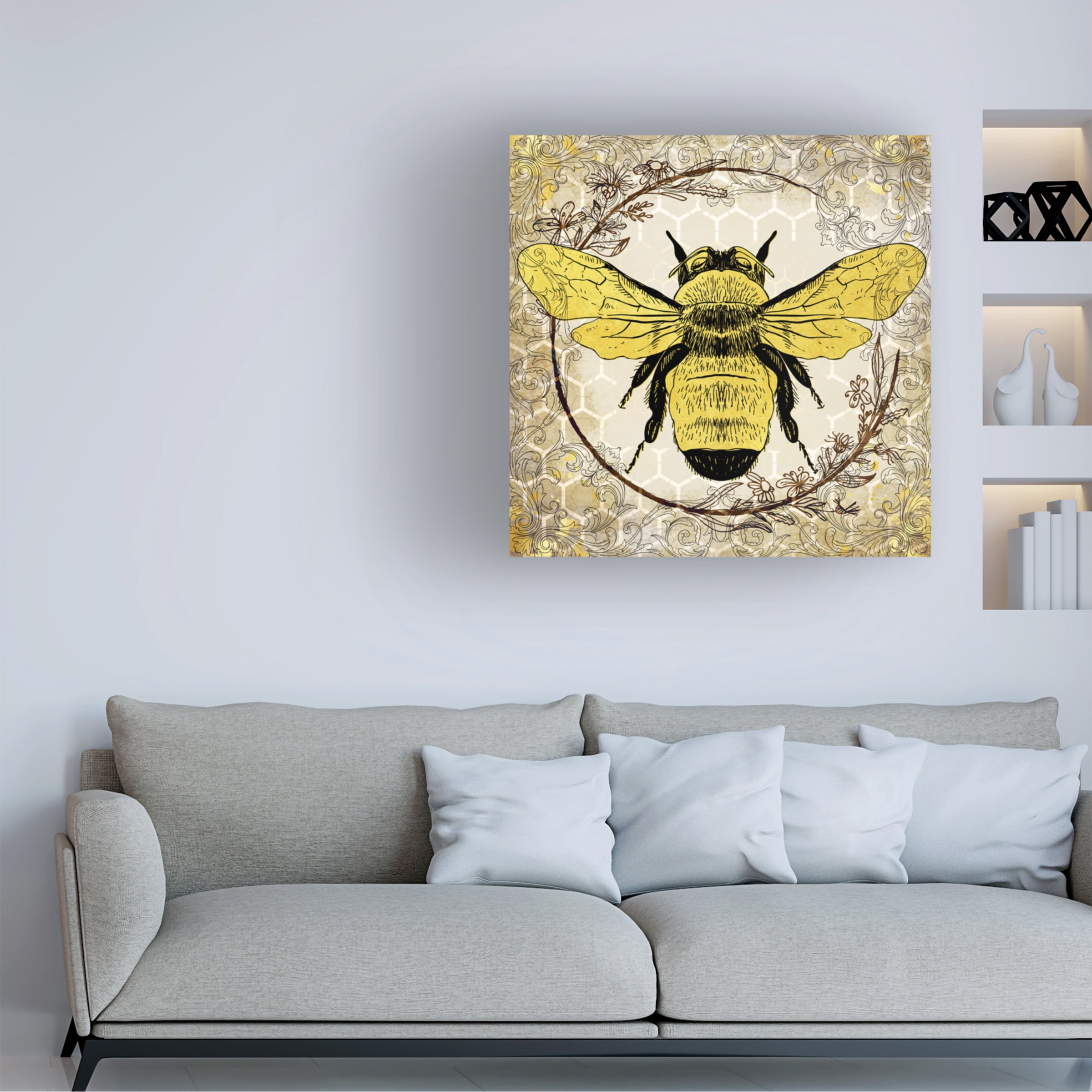 LightBoxJournal 'Honey Bee 01' Canvas Art