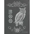 thumbnail image 3 of Babbitt, Gwendolyn 15x18 Black Modern Framed Museum Art Print Titled - Halloween Owl, 3 of 5