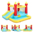 thumbnail image 3 of Toiyjofe Toddler Bounce House with Blower & Slide, Inflatable Bouncer with Ball Pit for Kids 3-6, Indoor Outdoor Use, 3 of 11