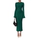 thumbnail image 1 of Vestido PRETTYGARDEN Otoño 2025 Verde Manga Campana XL, 1 of 7