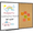 36" x 24" Combination Board, variant on JILhome Magnetic White Board and Cork Board Combo,35" x 23" Dry Erase Board Bulletin Combination Board, Whiteboard & Felt Board for Wall, Home, Office, Black Aluminum Frame