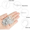 thumbnail image 4 of 20-Pack Small Screw-in Hooks, 1/2 Inch Mini Screw Hooks for Jewelry, Crafts, Keys, Plants, String Lights - Mount on Wall, Ceiling, Wood, 4 of 8