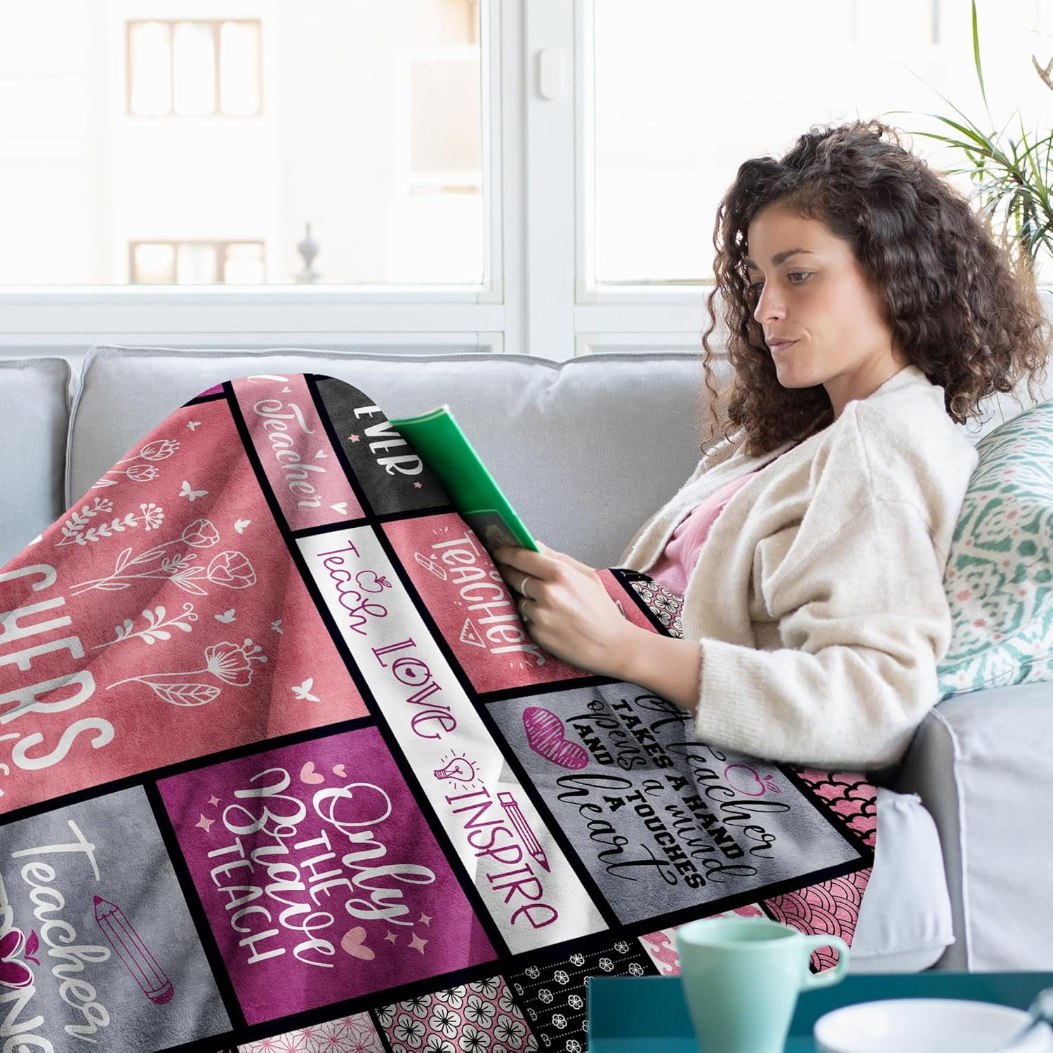 Teacher Appreciation Gifts for Women Blanket 60" x 50", Gifts for Teachers Women Appreciation Week/Day, Thank You Teachers Gifts Idea, Best New Female Teacher Gift