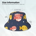 thumbnail image 5 of Kdxio Reflective Bucket Hat - Cute Puffer Fish Print Bucket Hat for Men,Women, 5 of 9