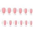 thumbnail image 4 of 24 Color Medium Square Press on Nail Kits Colored Straight Fake Nails Full Cover, 4 of 20