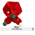 thumbnail image 2 of Bufanda de cuello cálida y agradable para la piel con dibujos animados de invierno navideños para niños, 2 of 6
