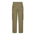thumbnail image 6 of Men's Cargo Pants Straight Twill Stretch Regular Fit Work Pants with 6 pockets Outdoor Work Office Hiking Workout Trouser (3XL, Khaki), 6 of 6