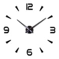 thumbnail image 1 of Billuyoard Reloj de pared 3D autoadhesivo analógico alimentado por elegante DIY funcionamiento silencioso hogar Oficina sala de estar relojes Decoración del hogar Negro Billuyoard HA067873-02, 1 of 5