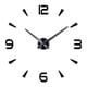 thumbnail image 1 of Injueey Reloj de pared 3D autoadhesivo analógico alimentado por elegante DIY funcionamiento silencioso hogar Oficina sala de estar relojes Decoración del hogar Negro Injueey HA067873-02, 1 of 5
