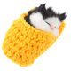 thumbnail image 2 of Estrella durmiendo gato en zapatilla muñeca juguete mini gatito en zapato con maullidos sonidos decoración juguete de mano regalo para niños niñas (amarillo), 2 of 5