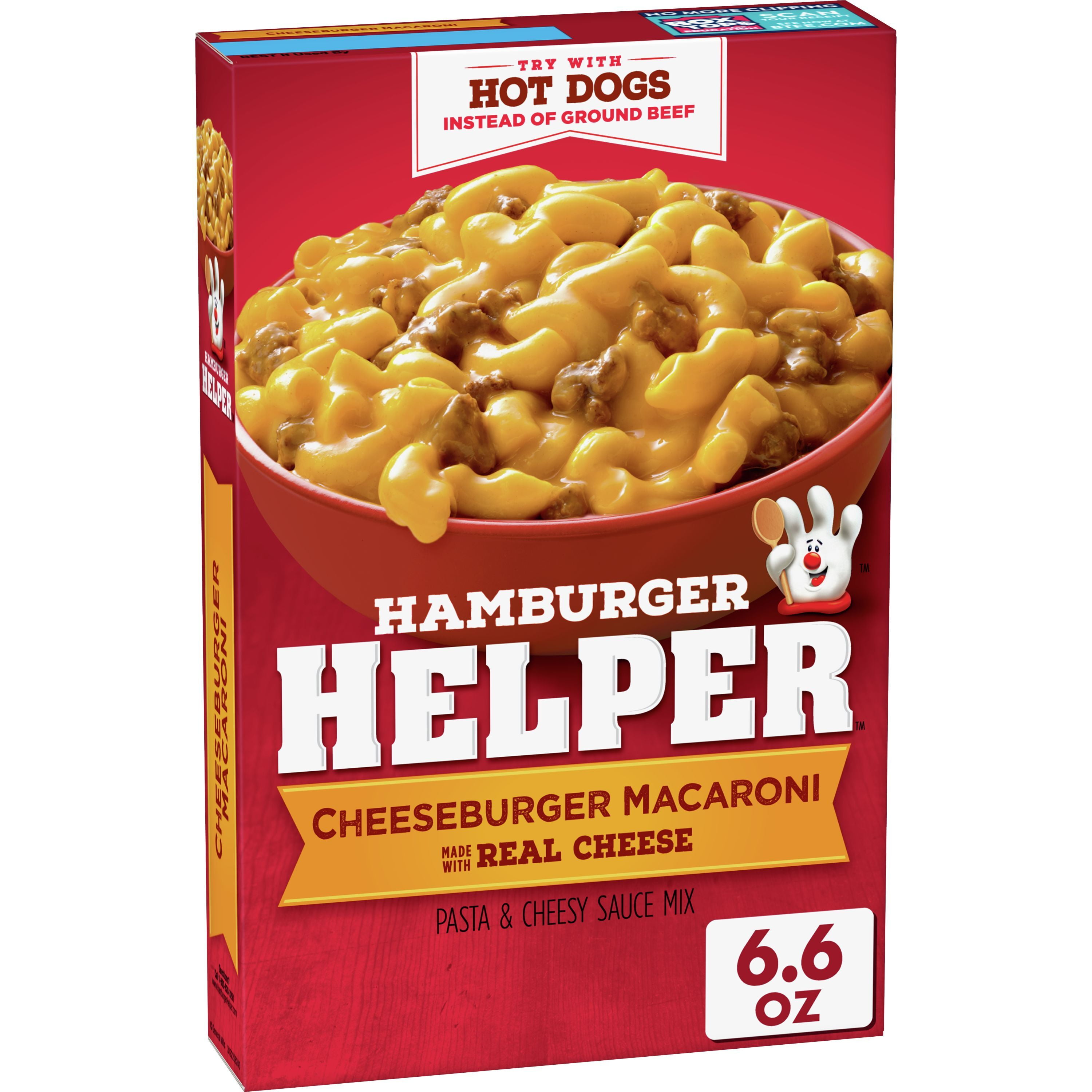 Hamburger Helper Cheeseburger Macaroni, Made With Real Cheese, 6.6 oz.