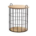 thumbnail image 2 of FirsTime & Co. Table d'Appoint de Rangement pour Panier Arborfield, 23.25"H x 19"D, Espresso Léger Rustique, Noir, 2 of 5