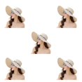 thumbnail image 1 of Qarigey Gorra de playa de fibra y transpirable con protección - Manténgase protegido bajo el sol Correa elástica en el interior Beige Type2 NO2, 1 of 6