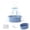 A-Blue, variant on Woven Rope Storage Basket with Handle, Empty Gift Basket with Bag and Ribbon, Portable Decorative Organizer Box for Toy Storage, Home Shelf Decoration