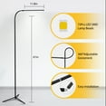 Homchum Adjustable LED Floor Lamp Tall Standing Bright Dimmable Modern