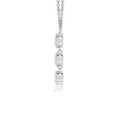 thumbnail image 2 of ANGARA Lab Grown Three Stone Diamond Necklace for Women in 14K White Gold (Size-3.3mm| Color-F-G| Clarity-VS) | April Birthstone, Anniversary, Jewelry Gift for Women | Lab-Grown Diamond Necklace, 2 of 5