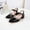 E070-Black, variant on Girl's Rhinestone High Heel Sandals Fashion Sparkly Dress Shoes Suitable for Children Aged 4-12 Perfect for Parties and Weddings