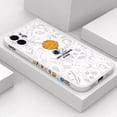 thumbnail image 2 of Cartoon Astronaut Side Print Planet Background Pattern White Phone Case, Shockproof Silicone Soft Case for iPhone 13, 2 of 13