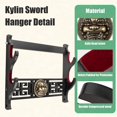 thumbnail image 5 of Ekkhysis Kylin Sword Wall Mount 2-Tier Velvet Padded Hook Katana Holder Display Hanger for Tanto Samurai Sword,Rapier Lightsaber,Cosplay Blade Tanjirou Demon Slayer Weapon Stand, 5 of 6