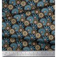 thumbnail image 3 of Soimoi Cotton Poplin Fabric Circle & Mandala Decor Fabric Printed Yard 56 Inch Wide, 3 of 3