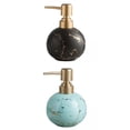 thumbnail image 1 of botella dispensadora de jabón,Dispensador de jabón de cerámica con bomba de baño,Fregadero de cocina dispensador de loción de manos decorativo,Botellas de champú de ducha Negro+Azul, 1 of 9