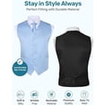 Men's 4-Piece Vest Tie Accessory Set Blue/Black Also available in Big and Tall Sizes main image 0
