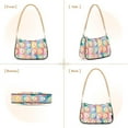 thumbnail image 7 of FORMRS Womens Shoulder Bag with Chain Strap Clutch Purse Cute Tote Handbag, Pink Checkered Daisy, 7 of 7