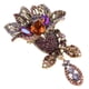 thumbnail image 5 of Broche de flor de aleación, broche de flor, elegante broche de flor, broche de flor de diamantes de imitación, muy recomendado, 5 of 12