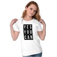 thumbnail image 3 of Yes You Can Encouragement Motivation Men's Graphic T Shirt Tees Brisco Brands L, 3 of 4