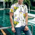 thumbnail image 6 of Lsque Lavender Flowers Pattern Mens Polo Golf Shirts Funny Graphics Shorts Sleeve Button Shirts Baseball T-shirt-XX-Large, 6 of 7