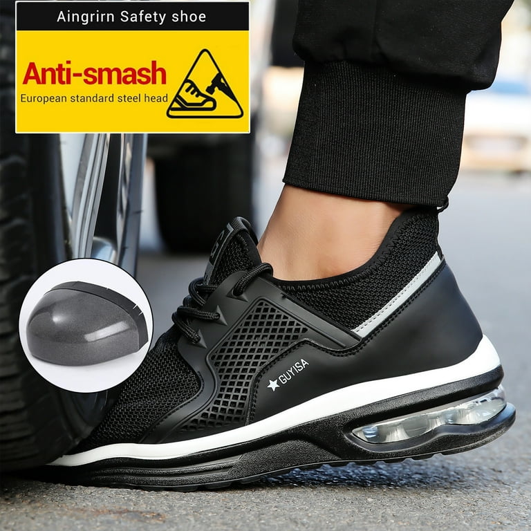 European steel shop toe shoes