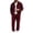 Wine, variant on EANJE Mens Tracksuit 2 Piece Corduroy Set Button Down Collared Jacket Long Sleeve Pants Soft Regular Fit Casual Streetwear Suit with Pockets Brown M