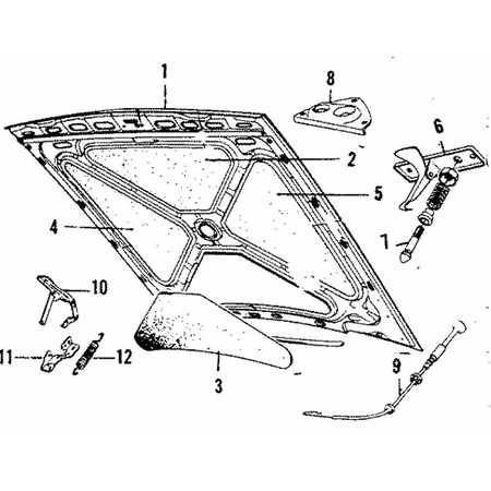 Genuine OE Volvo Latch Assembly - 1382435