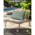 thumbnail image 4 of Pack of 4 Outdoor Lumbar Pillow Covers 11x16 Inch, Sage Green Morocco Waterproof Throw Pillow Covers Set, Minimalist Boho Ethnic Abstract Motif Decorative Cushion Cases for Patio Porch Car, 4 of 7