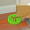 thumbnail image 3 of El cuenco para perros de alimentación lenta antiasfixia ayuda a prevenir manchas, no tóxico y placa de alimentación verde sin BPA., 3 of 5