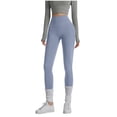 thumbnail image 2 of Mceream High Waisted Leggings for Women Tummy Control Plus Size Seamless Butt Lifting Leggings Compression Yoga Pants for Gym Running and Everyday Wear Light Blue XL, 2 of 5