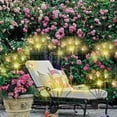 thumbnail image 4 of PRETXORVE Solar Garden Light -6-head Solar Glowworm Umbrella Plant Light, IP65 Solar Outdoor Light Decoration, Solar Sway Light, Swaying In The Wind, Solar Out B, 4 of 5