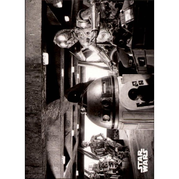 Collectible 2018 Star Wars A New Hope Black and White #16 Aboard the Sandcrawler Official Trading Card