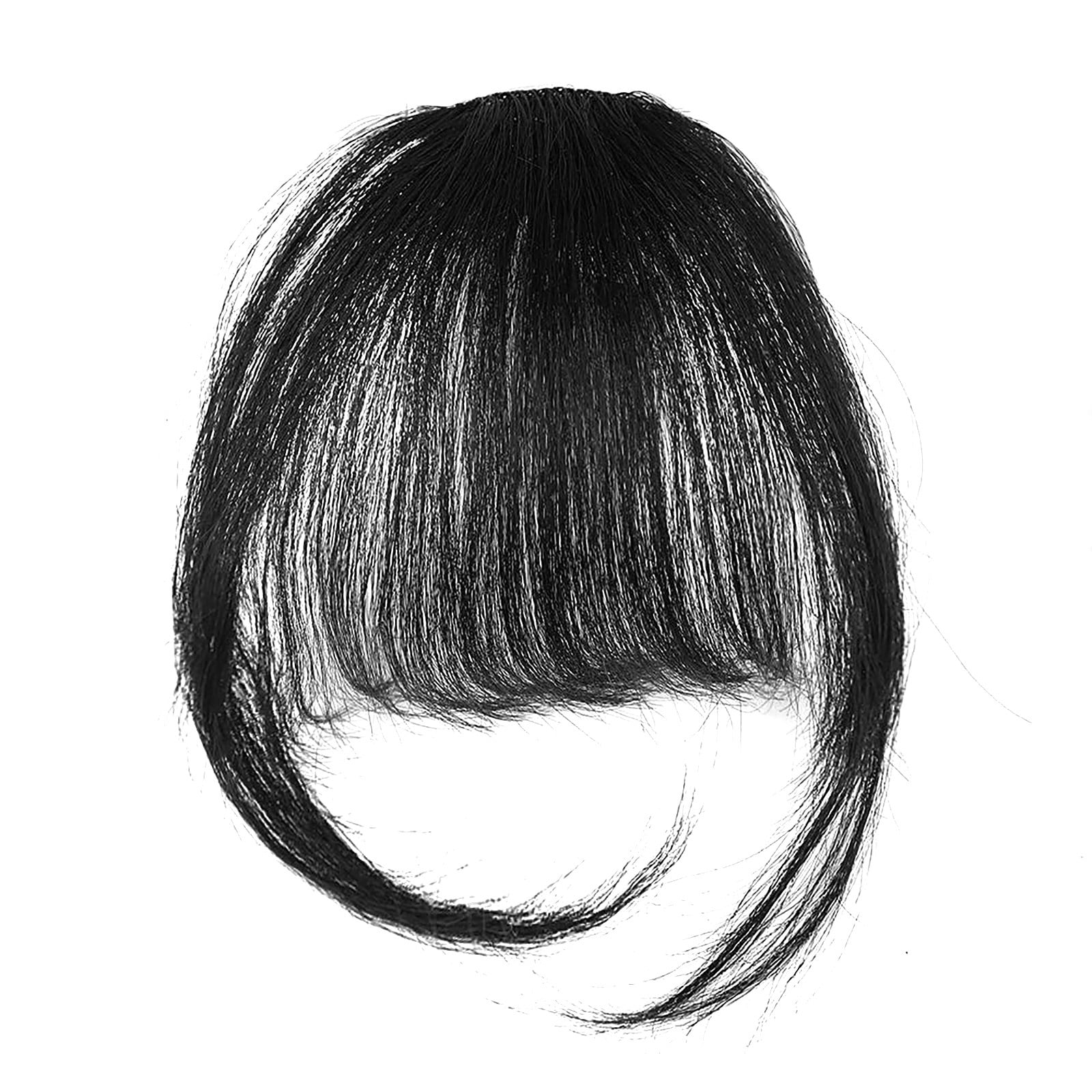 Hanas High temperature wire Extension Natural Black Wig Female Bangs H