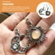 thumbnail image 4 of 1 par de pendientes de luna sola pendientes colgantes asimétricos colgantes para niñas mujeres, 4 of 6