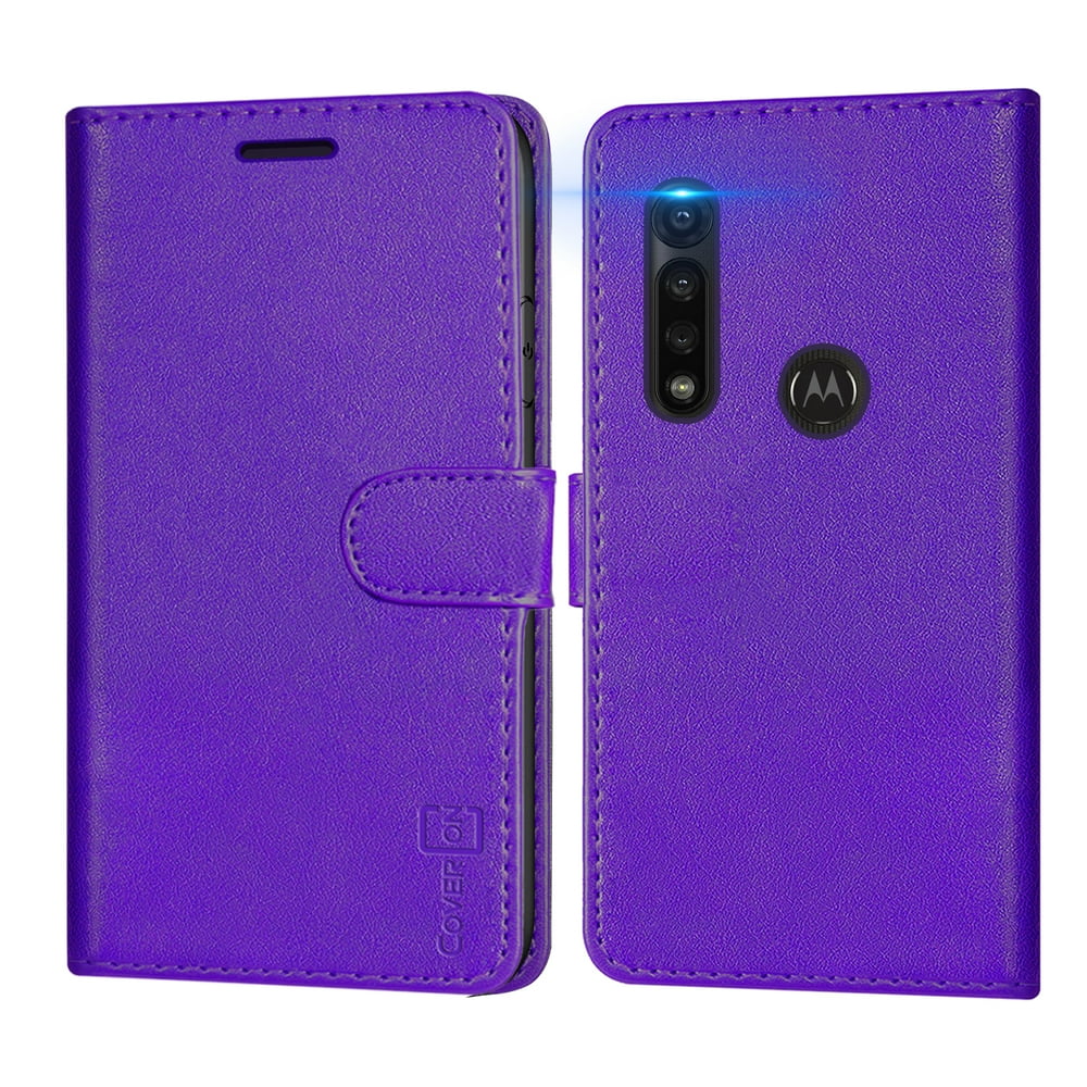 CoverON Motorola Moto G Power Wallet Case RFID Blocking Vegan Leather