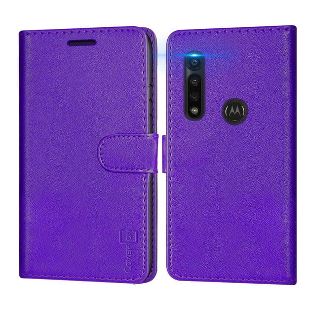 CoverON Motorola Moto G Power Wallet Case RFID Blocking Vegan Leather Card Holder Phone Cover